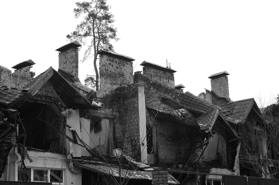 drone inspecting property damage