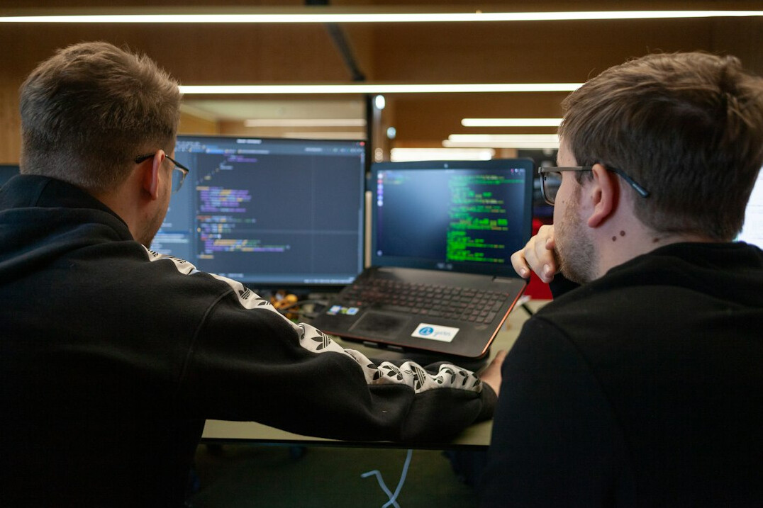 programmer working on code